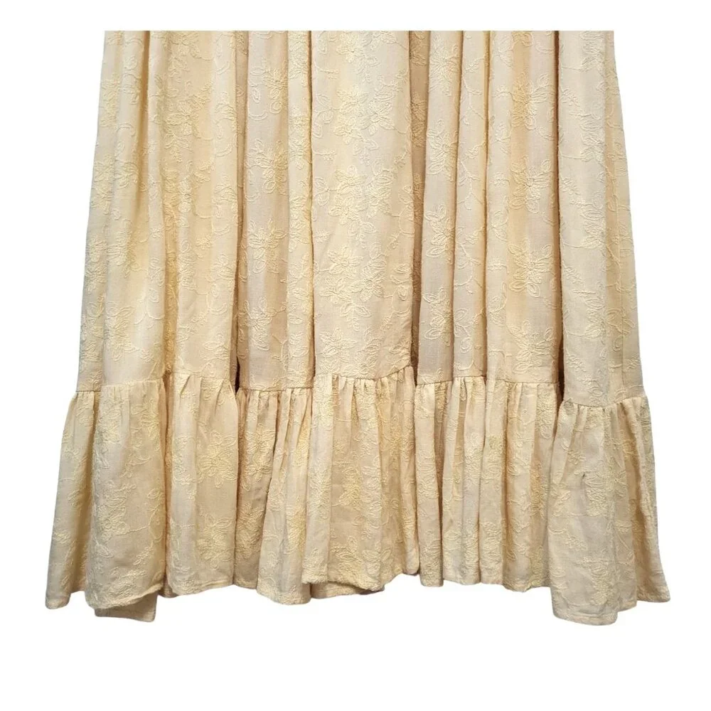 Daughters of India Cream Sleeveless Maxi Dress - Picture 7 of 14